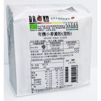 DR.OKO有機小麥澱粉(澄粉) 300g  #無筋麵粉