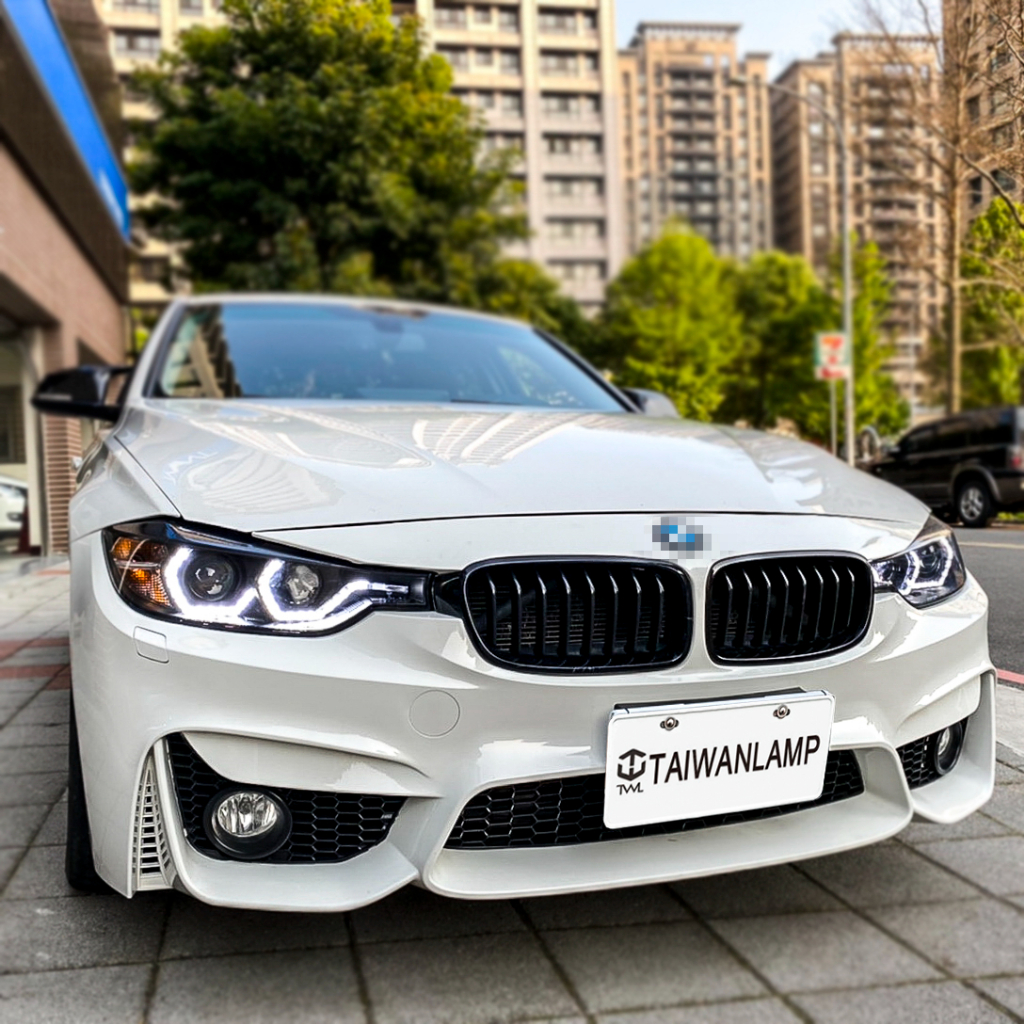 &lt;台灣之光&gt;全新 BMW 寶馬 F30 改裝M3樣式素材前保桿全配 有霧孔版本 316 318 325 320