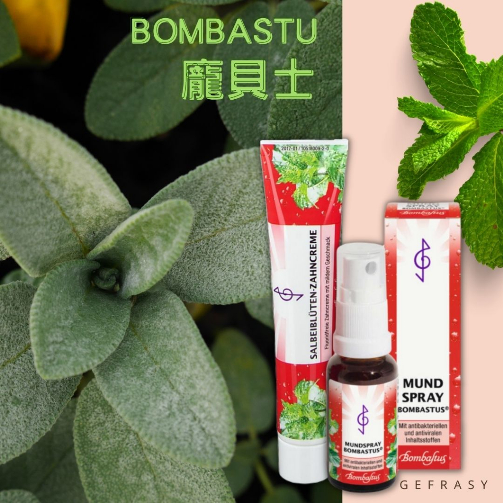 衝評價✅德國 Bombastus 龐貝士 鼠尾草牙膏 清新噴劑 天然草本 口腔噴劑 Hylosan