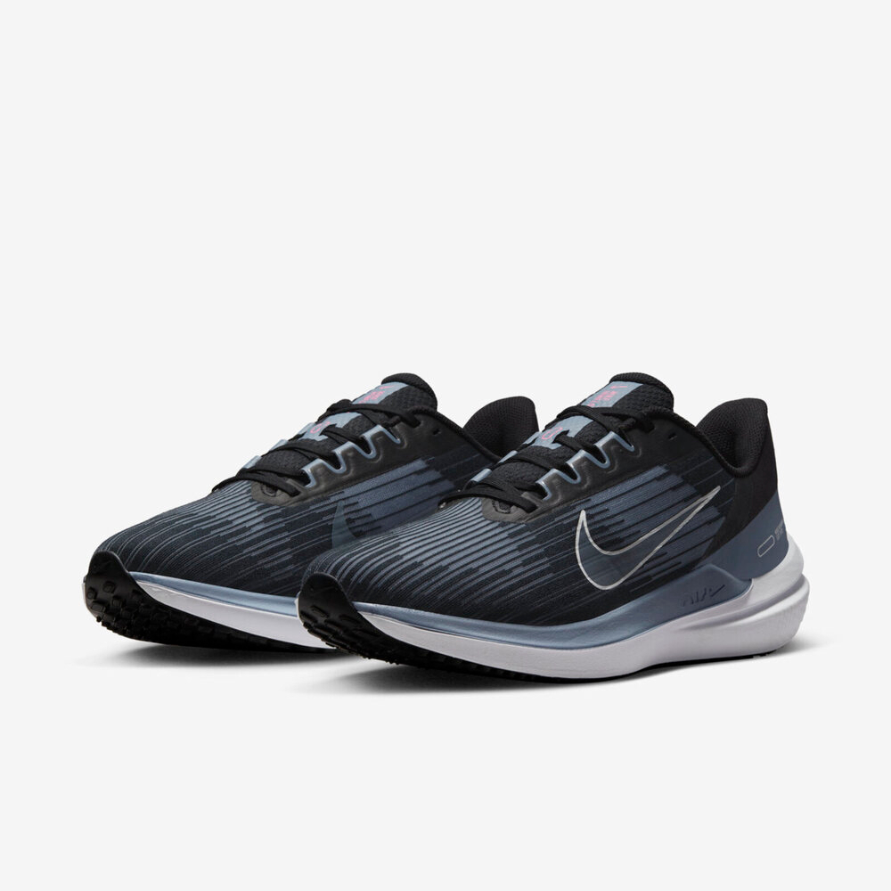 Nike Air Winflo 9 透氣 網布 慢跑 鞋 黑 藍 男鞋 DD6203008 Sneakers542