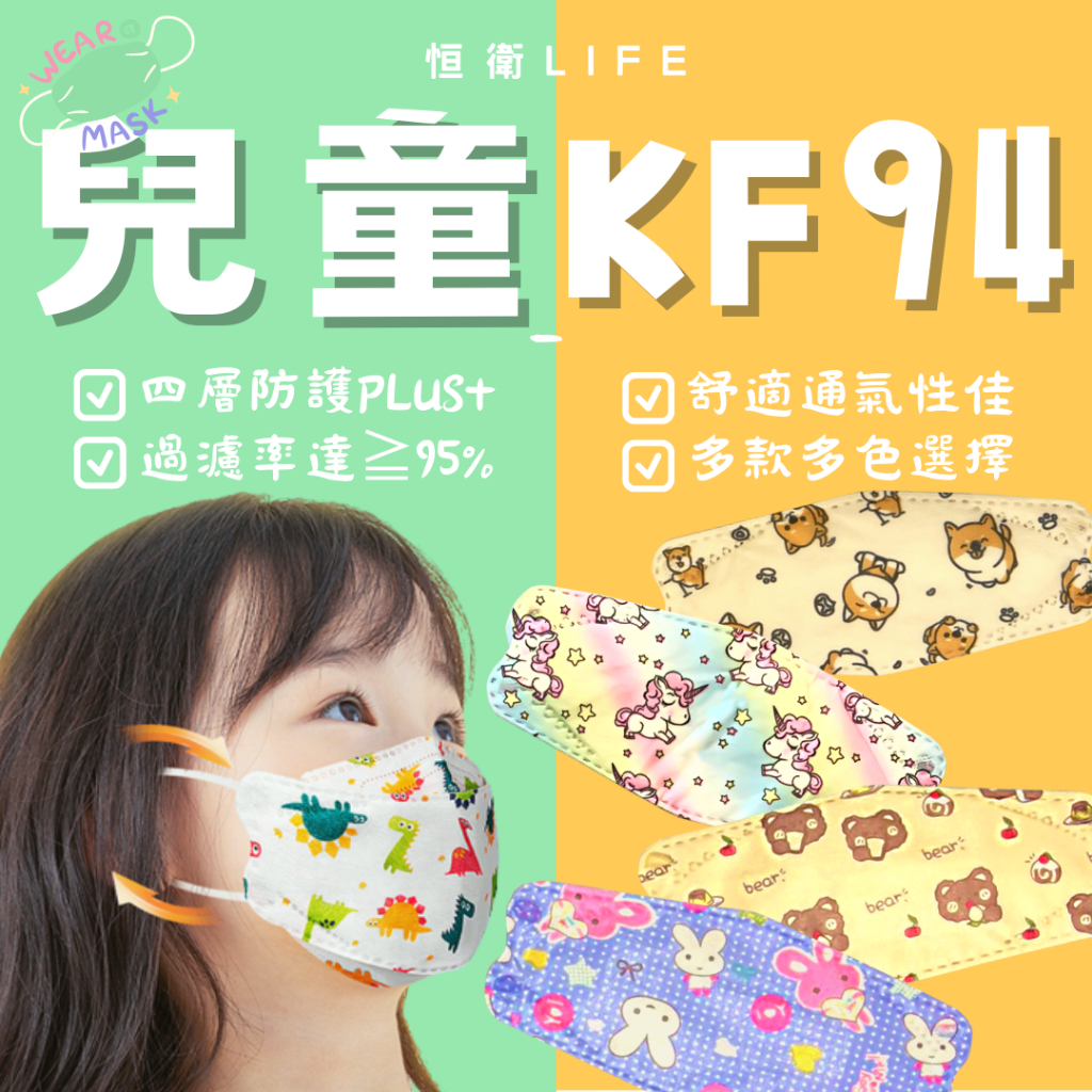 韓版 KF94 卡通 造型 幼童口罩 大童口罩 小童口罩 孩童口罩 兒童口罩 魚型口罩 KN95 快速出貨 庫柏醬萌選