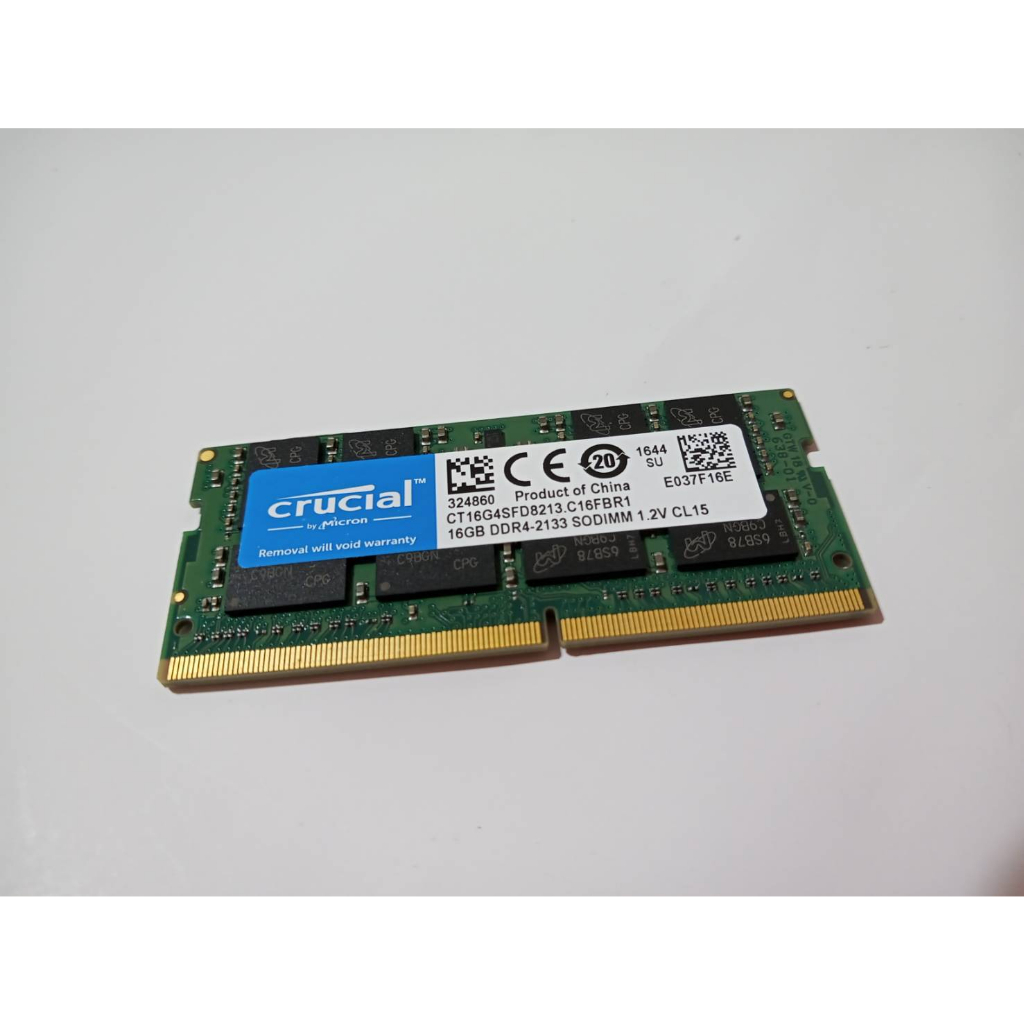 crucial 筆電用記憶體 DDR4 2133 16GB  (二手)