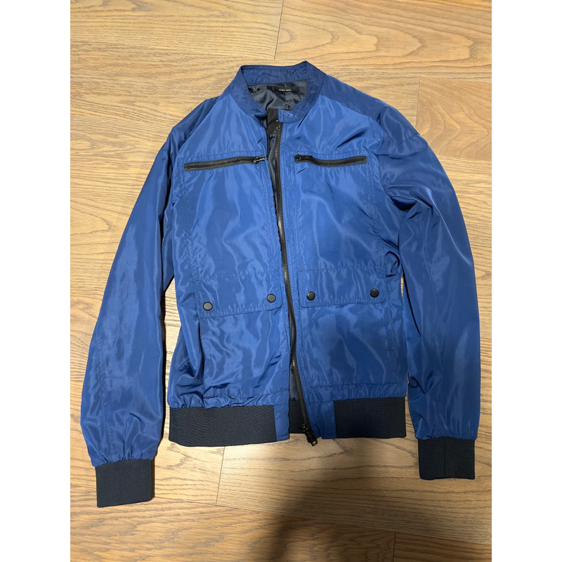 Zara Man 藍色 飛行夾克 M號
