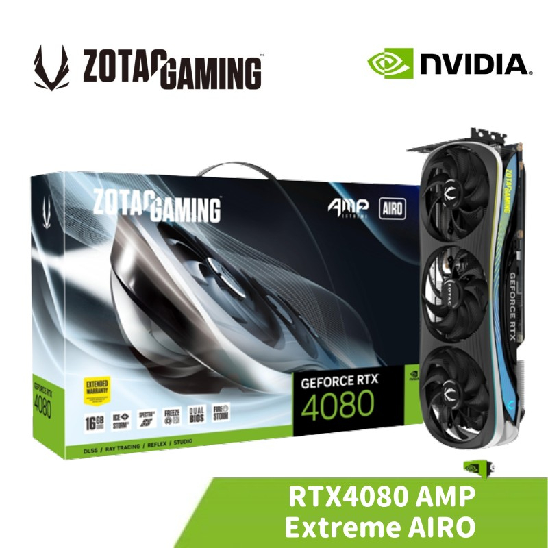 ZOTAC 索泰 GAMING GeForce RTX 4080 16GB AMP Extreme AIRO 顯示卡