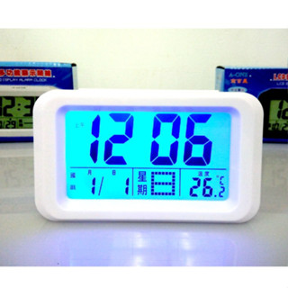 超亮鬧鐘/時鐘/桌鐘 大字幕時/日期/星期/溫度/貪睡/電子鬧鐘/摸彩品/禮贈品 A-ONE臺灣【最低價↘】TG-072