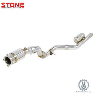 【YGAUTO】STONE巨石｜AUDI A6 35 TFSI｜Eddy Catalytic Downpipe ｜排氣管