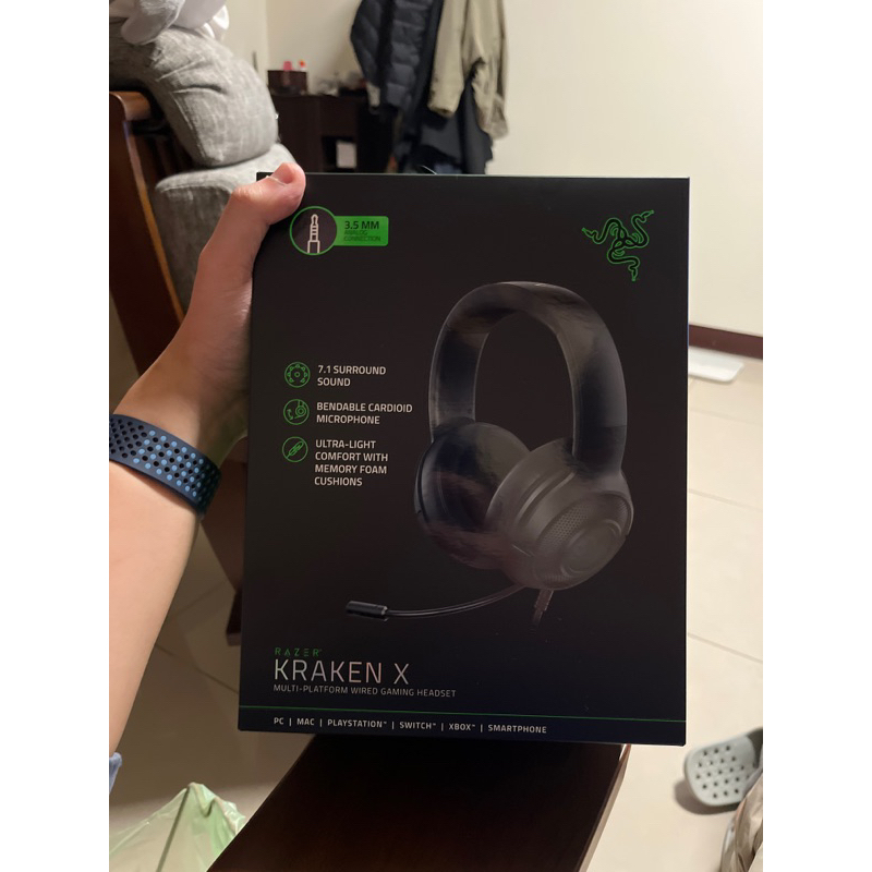 【Razer 雷蛇】Kraken X 北海巨妖X 電競耳機 黑