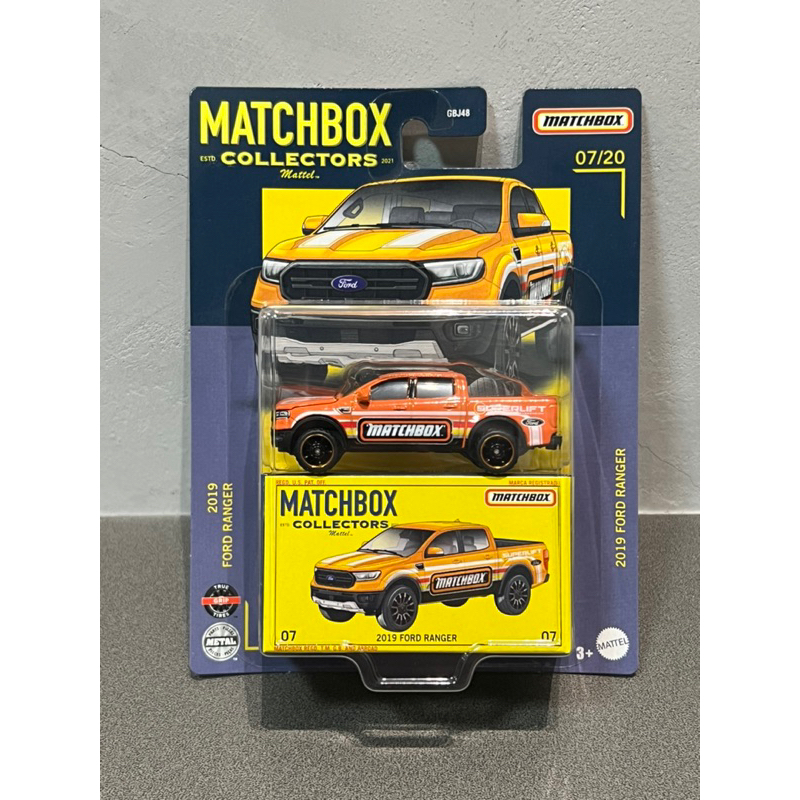 Matchbox Collectors 火柴盒 收藏家 收藏小車 2019 Ford Ranger 膠胎 精裝 皮卡