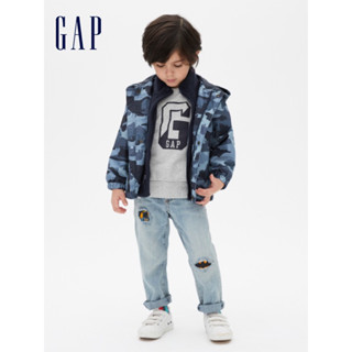 【二手】 Gap 三合一 防風 加絨 外套 90cm 18-24m 藍色 迷彩 男寶 男童 童裝