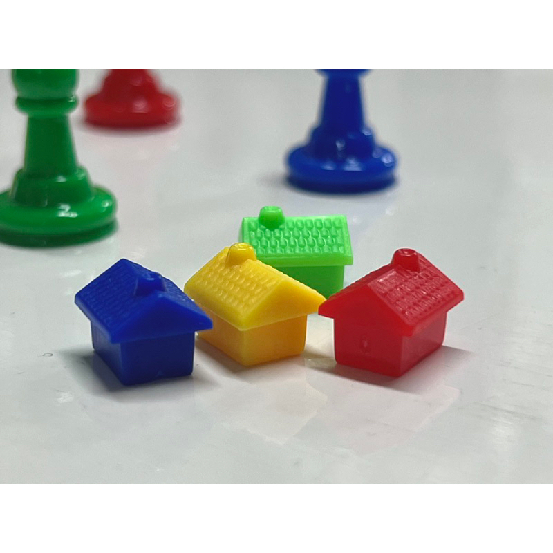 桌遊配件/教具/大富翁用模型小房子跳棋