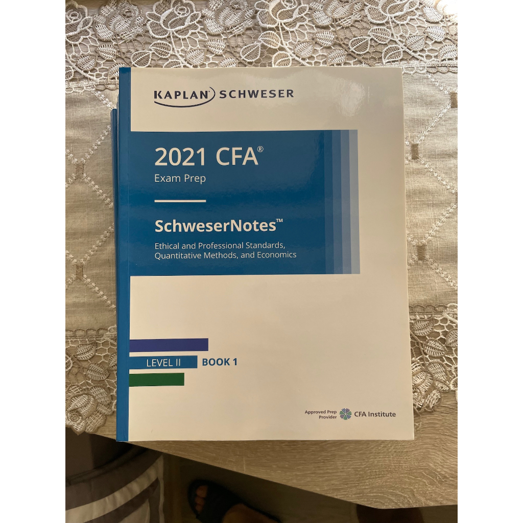 2023 Kaplan Schweser CFA Level 1 Level 2 notes 教科書
