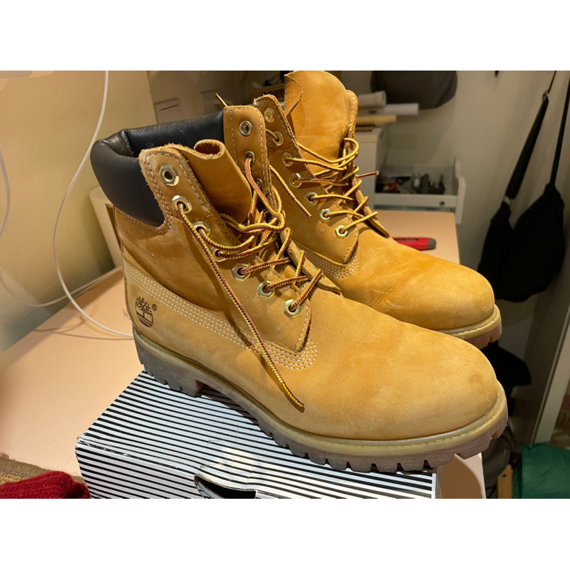 近全新Timberland 經典黃靴10061 8W