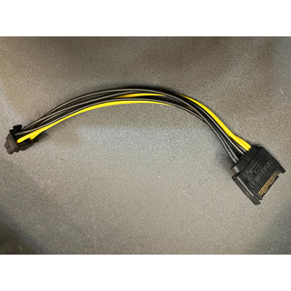 SATA轉pcie供電線 pcie電源線 sata供電