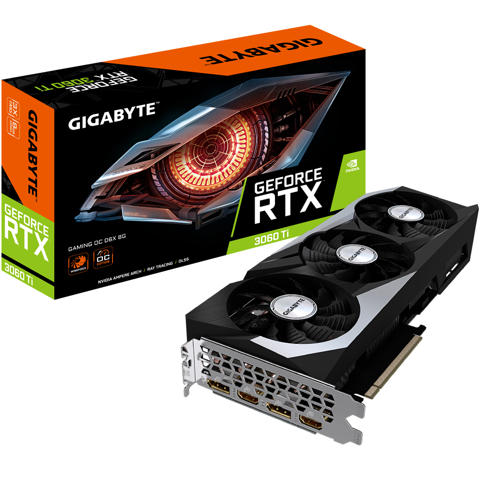 [含稅開發票] 技嘉 RTX 3060Ti GAMING OC D6X 8G 顯卡 三風扇 最新 DDR6X 版本