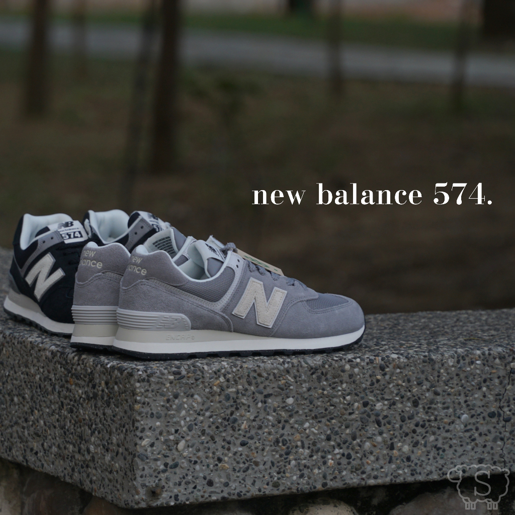 New Balance 574 麂皮 復古 D楦 情侶款 黑 U574LL2 灰色 U574UL2
