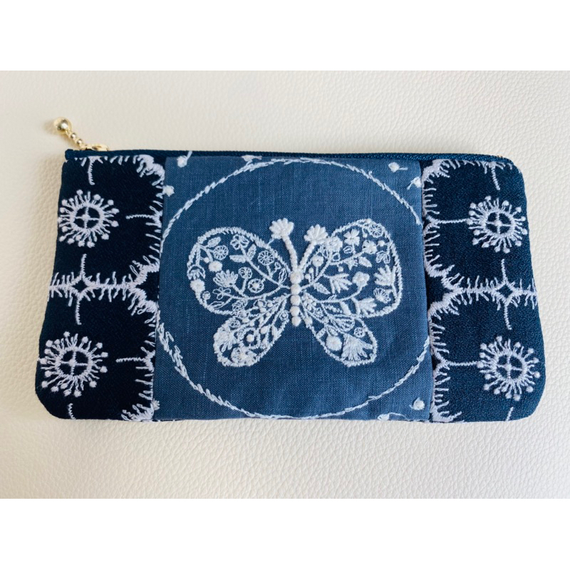 日本購入 Mina perhonen forest wing&amp;anemone 化妝包 零錢包 隨身小包