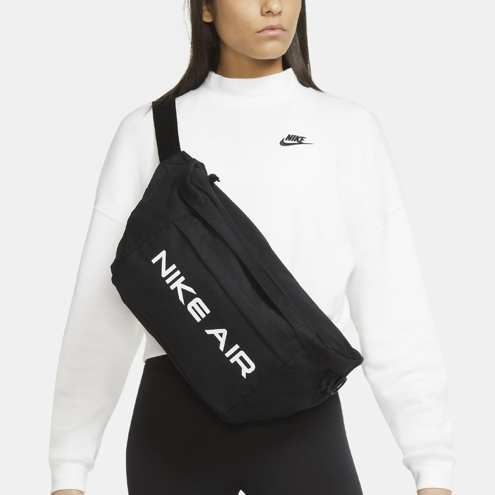 Nike 腰包 Air Tech Waist Bag 男女款 斜背包 外出 大容量 多夾層 黑色  DC7354010