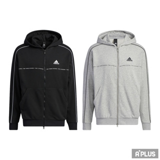 ADIDAS 男 WORD SWT FZ HD 運動外套 戶外 百搭 保暖 - IA9435 IA9437