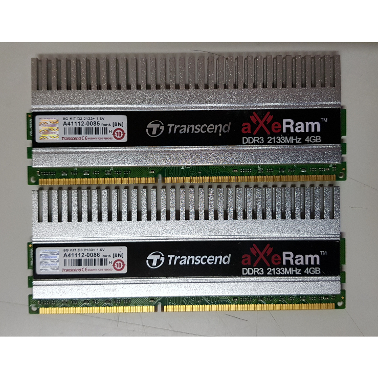 創見 aXeRam DDR3 2133 4Gx2 8GB 超頻記憶體 終保 DDR3 1866 2400