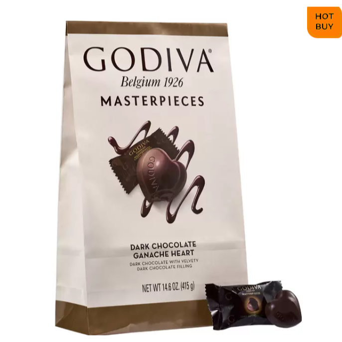🛒GOGO好市多 COSTCO 代買代購： Godiva 歌帝梵 心型黑巧克力 (含餡) 415公克