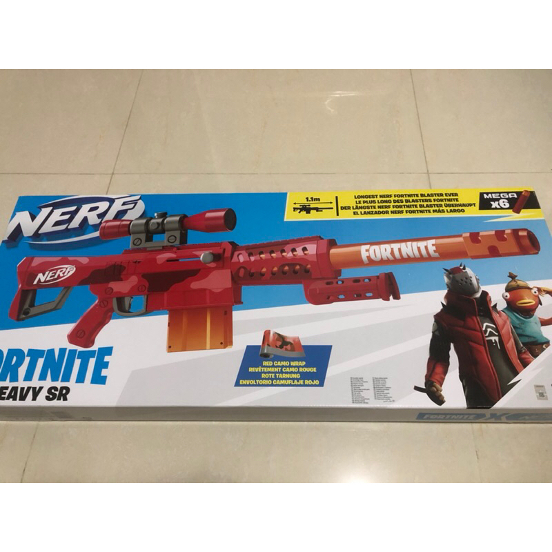 現貨不用等 全新 橙(橘)機NERF Fortnite Heavy SR Blaster 巨彈狙擊 保壘長狙Mega