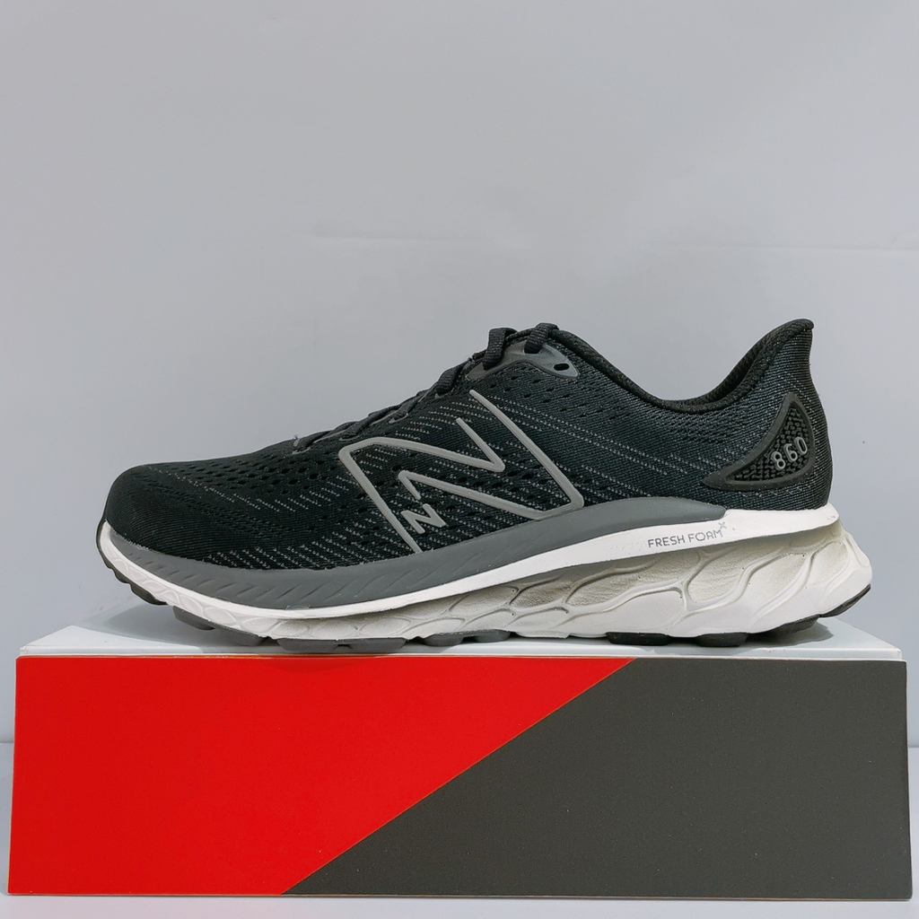 New Balance NB 860 Fresh Foam 男生 黑色 4E寬楦 運動 慢跑鞋 M860K13