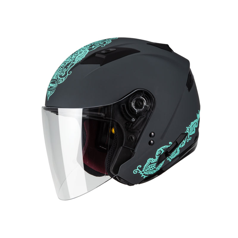【SOL Helmets】GMAX OF-77開放式安全帽 (永恆_消光灰/綠) ｜ SOL安全帽官方商城