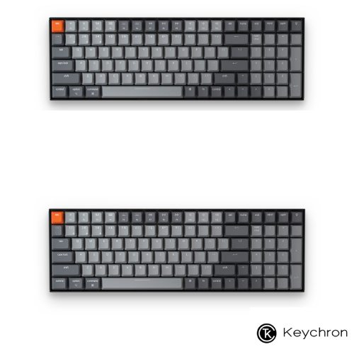 Keychron K4v2 100 鍵無線機械式鍵盤  (白光-輕量底座／彩光RGB-鋁合金底座)