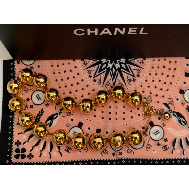 《純欣賞》Chanel Vintage *含k 金金屬*大金球項鍊🥰超級美⋯✨✨✨