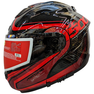ASTONE RT1500 AI7 透明碳纖紅 眼鏡溝 耳機孔 可掀式 可樂帽 安全帽《遠古騎士》