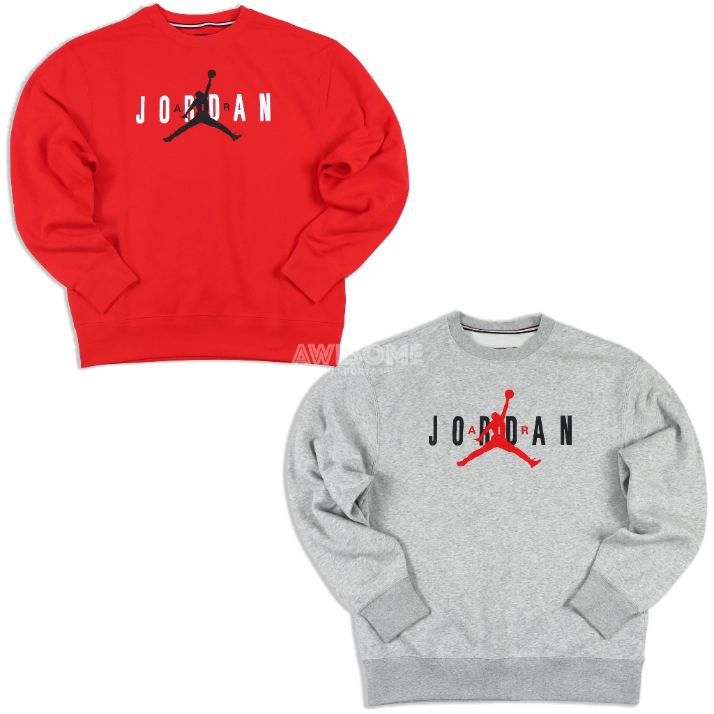 [歐鉉]NIKE JORDAN 大LOGO 刷毛 大學T 長袖 男生 FD9938-671 FD9938-050