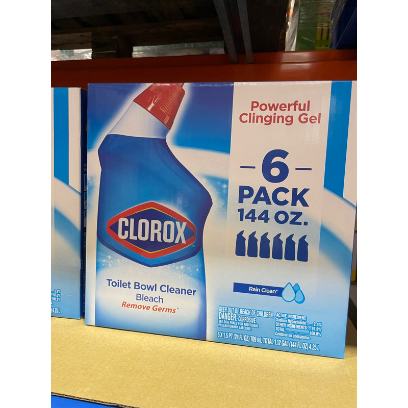 【costco好市多代購】Clorox 高樂氏 亮白馬桶清潔劑 709ml x6罐/箱 分售 廁所清潔 亮白清潔 全新