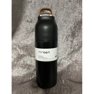 SOLOVE伯爵系列長效保溫清新烤漆杯身皮紋提手不鏽鋼內膽水杯保溫瓶