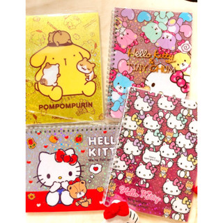 Hello Kitty凱蒂貓/美樂蒂/雙子星/布丁狗/大眼蛙/酷洛米＆美樂蒂/雷射線圈筆記本