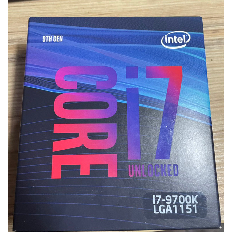 INTEL i7-9700K 全新未拆封 CPU 處理器 保固到2024/03/01