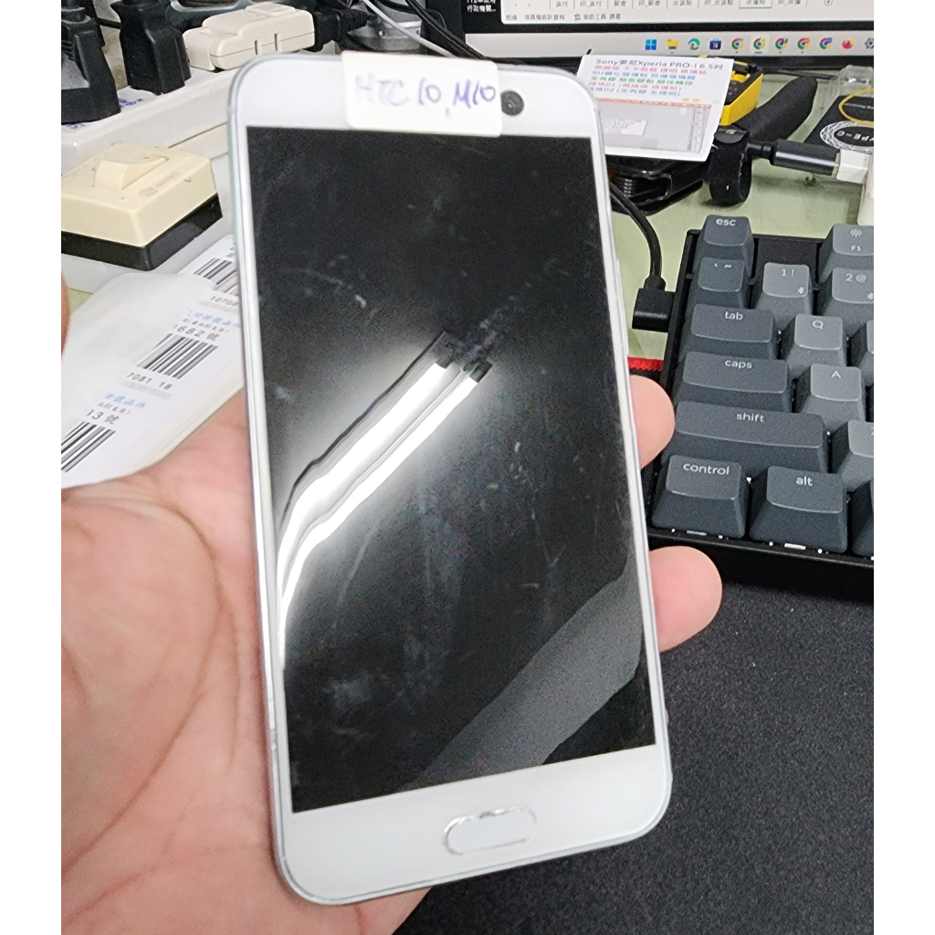 GMO模型 現貨 出清宏達電 HTC 10 M10 原裝金屬 黑屏 銀色 螢幕有些微刮傷