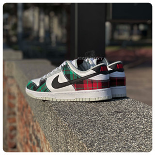 【逢甲FUZZY】Nike Dunk Low Premium Plaid 格紋 格子 紅綠 男款 DV0827-100