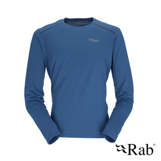伊凱文戶外 Rab Force LS Tee 夜落藍 長袖透氣排汗衣 男款