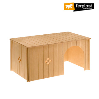 《義大利飛寶ferplast》小動物平頂木屋(超特大號) / 鼠兔用品