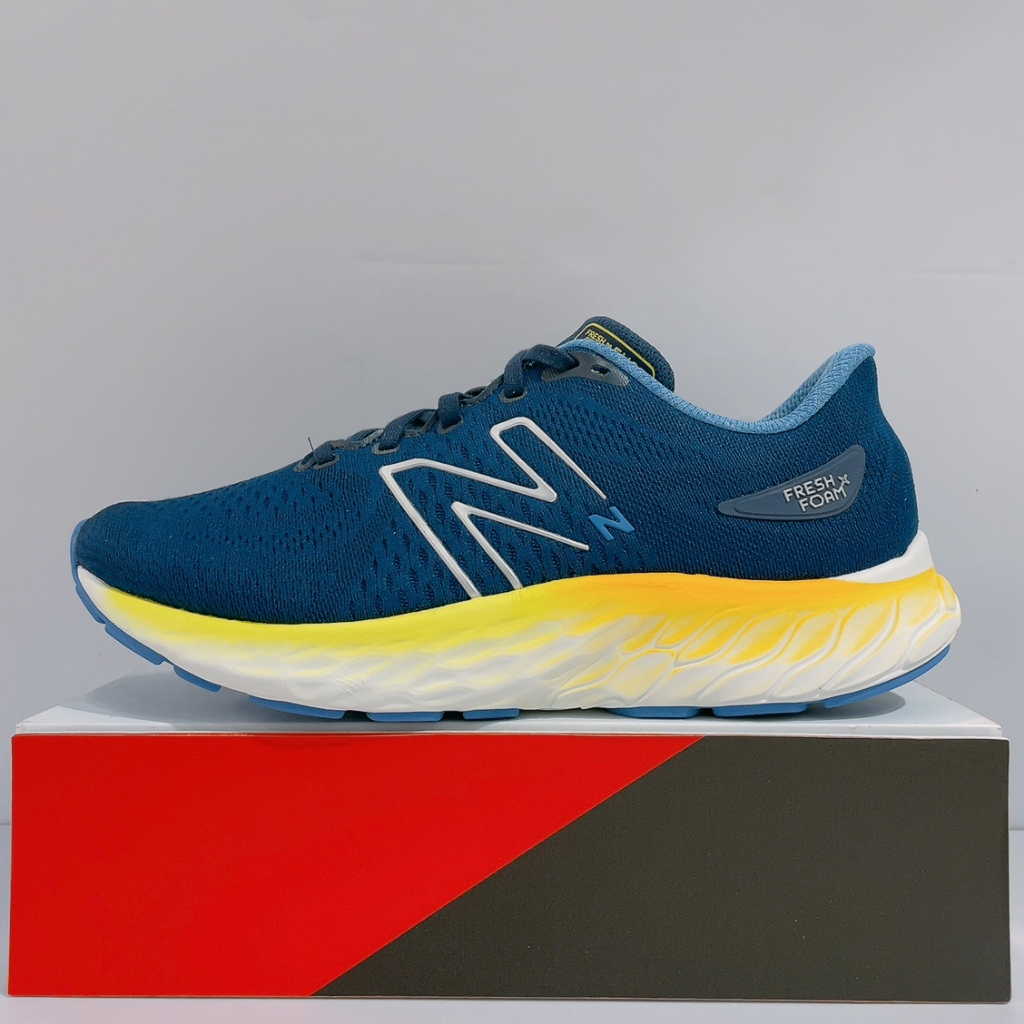 New Balance Fresh Foam V3 男生 藍色 舒適 2E寬楦 緩震 運動 慢跑鞋 MEVOZLH3