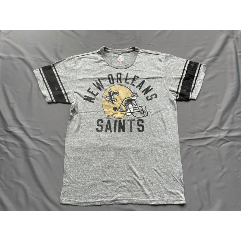 全新NFL官方紐奧良聖徒New Orleans Saints復古短T  SZ L台中可面交