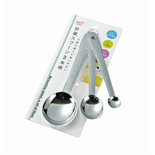 《綺趣雜貨》現貨特價 日本製 ECHO 不鏽鋼量匙3件組 計量匙 量匙 料理匙 奶粉匙 不鏽鋼量匙 日本代購