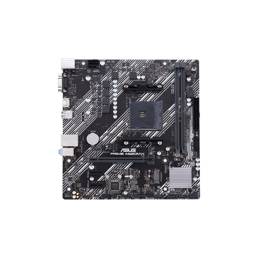 華碩 PRIME A520M-K + AMD CPU RYZEN R3-4100 盒裝