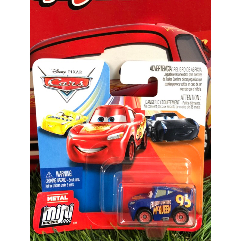 美泰兒 Mattel cars 汽車總動員 迷你小汽車 cars mini Fabulous LMQ  藍色麥昆