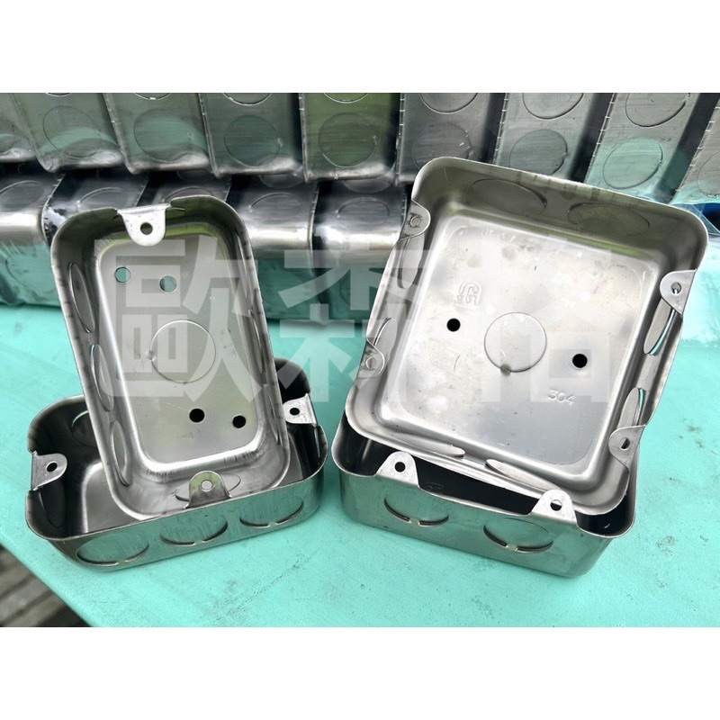 【含稅附發票】304 ST BOX 白鐵盒 不銹鋼接線盒 一連/二連 1P/2P