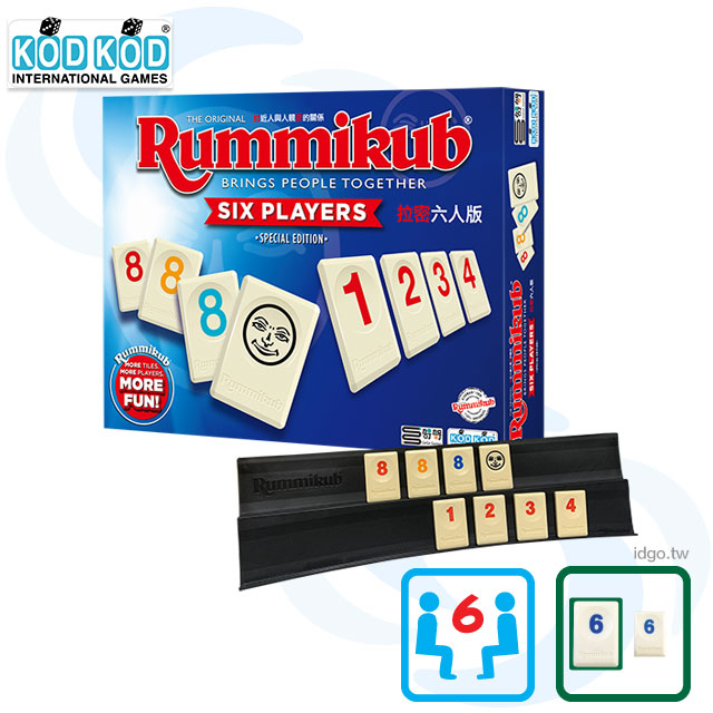 ※牧羊人桌遊※ 拉密六人大字版 Rummikub XP