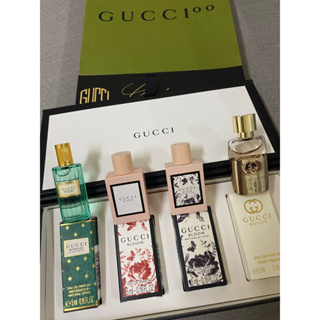 全新GUCCI迷你香水禮盒 5ml 4入裝