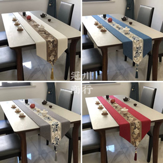 【冠川】現貨供應 禪意茶旗 桌旗 新中式桌旗 禪意桌墊 桌巾 杯墊 壺墊 桌墊 隔熱墊 棉麻茶席 布藝 茶几 茶布 茶巾