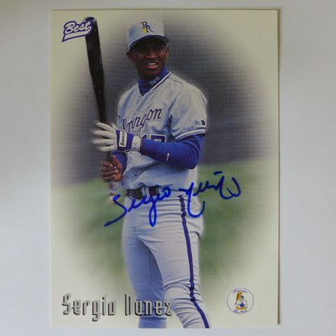 ~ Sergio Nunez ~MLB球星 1996年BEST.卡面簽.親筆簽名卡