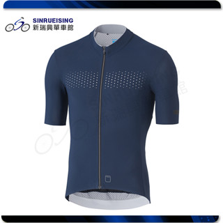 【新瑞興單車館】SHIMANO EVOLVE 男款短袖車衣 海軍藍 #SU3245